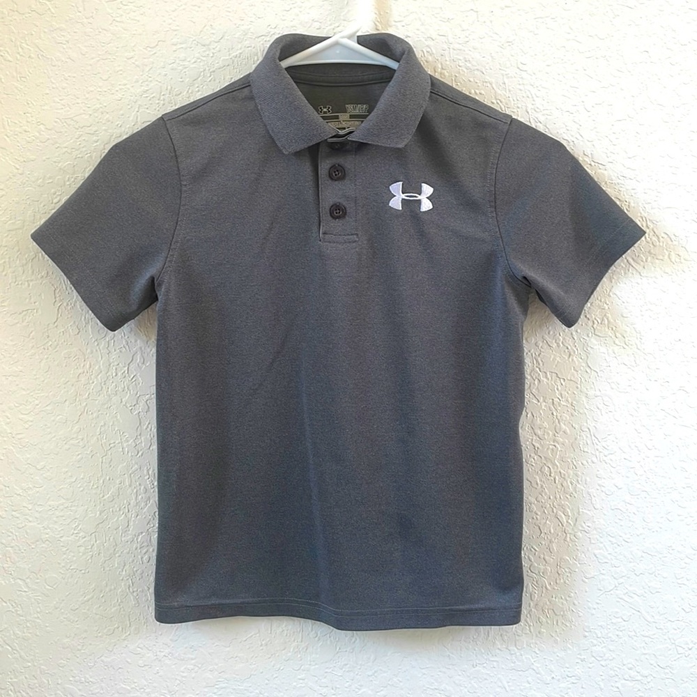 {Under Armour} Gray Polo Shirt